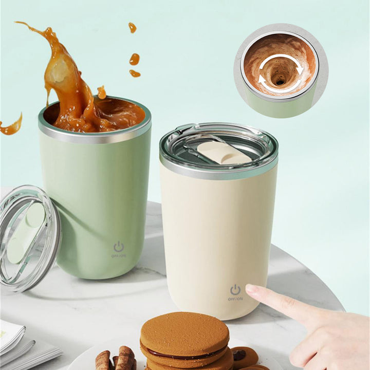 Discover the Magic of the Automatic Self Stirring Stainless Steel Mug