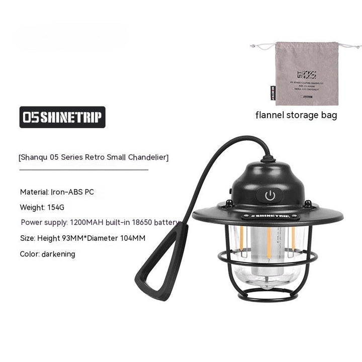 Illuminate Your Outdoor Adventures with the Pine Cone Lantern Chandelier Lamp
