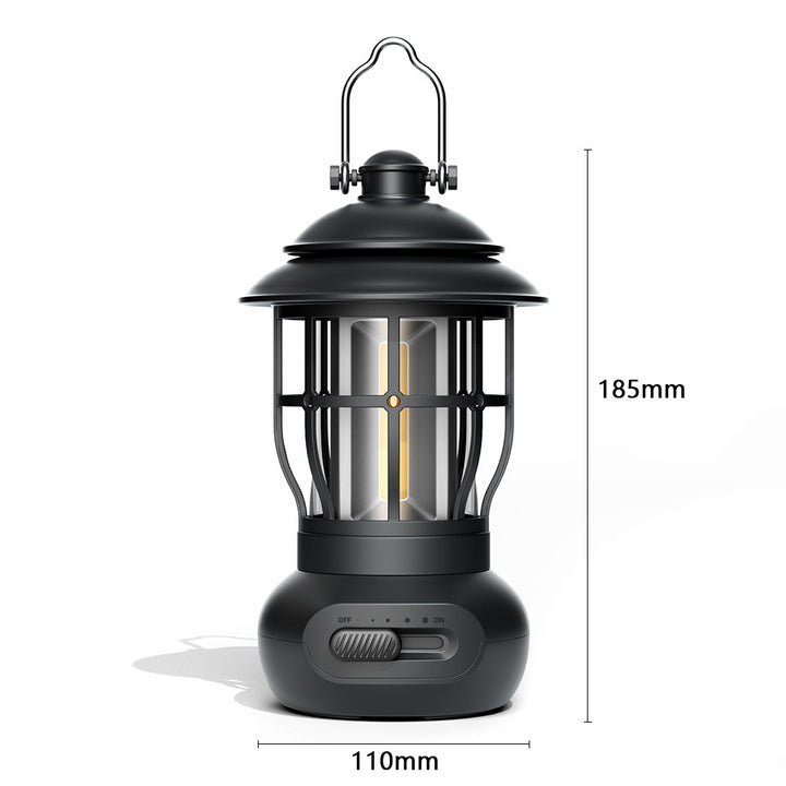 Vintage USB Rechargeable Camping Lantern Ambient Tent Light Gift