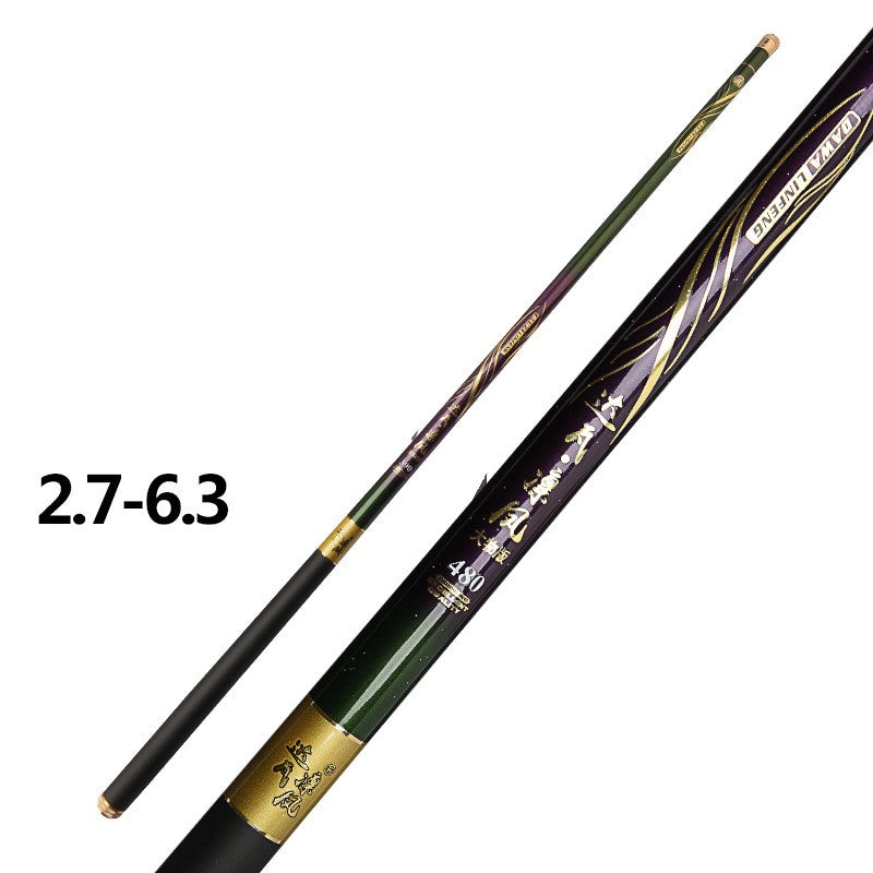 High Carbon Light Hard Fishing Rod 6H 19 Tune Black Pit Rod