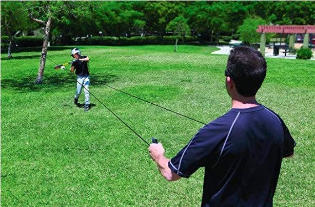 Drawstring Baseball Swing Training Device