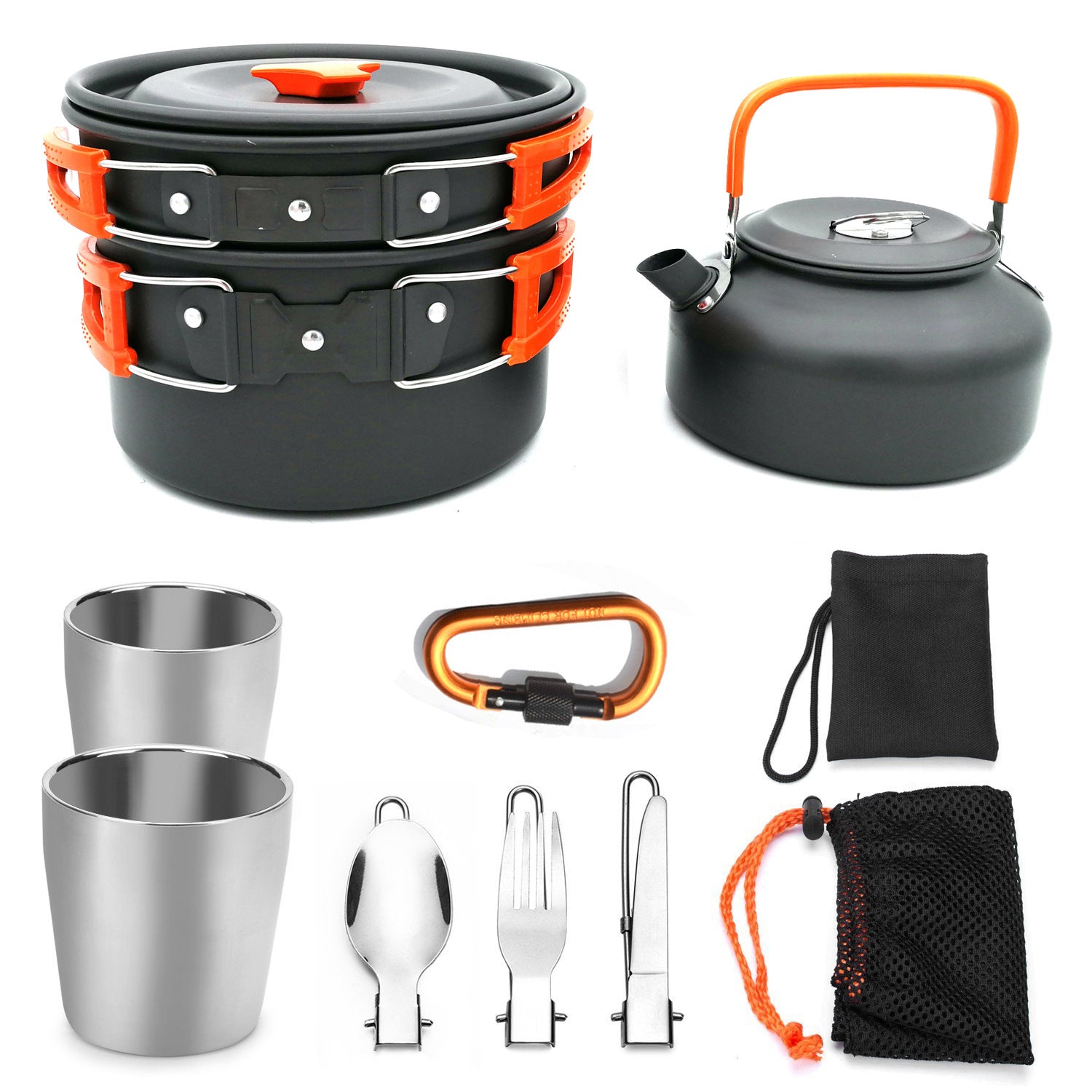 Camping Cookware Set Travel Hiking Picnic Cutlery Utensils