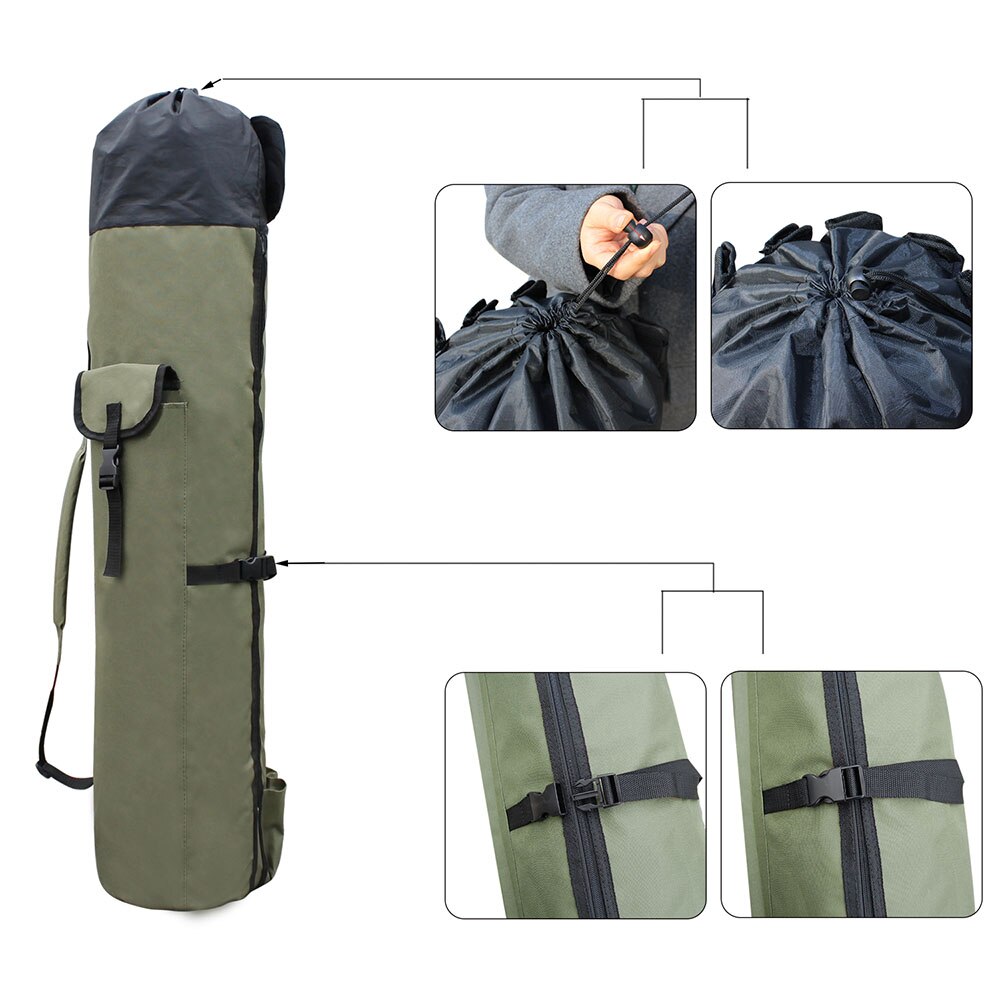 Portable Fishing Rod Storage Bag With Reel Organizer