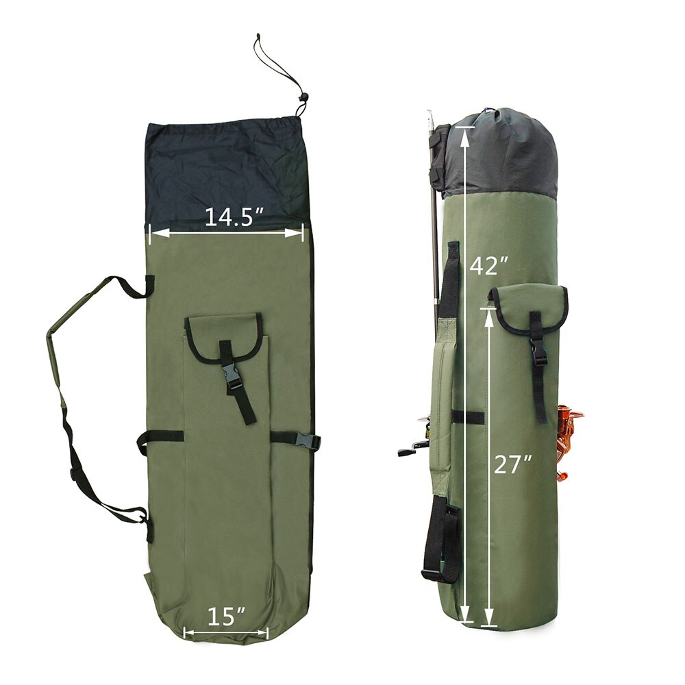 Portable Fishing Rod Storage Bag With Reel Organizer