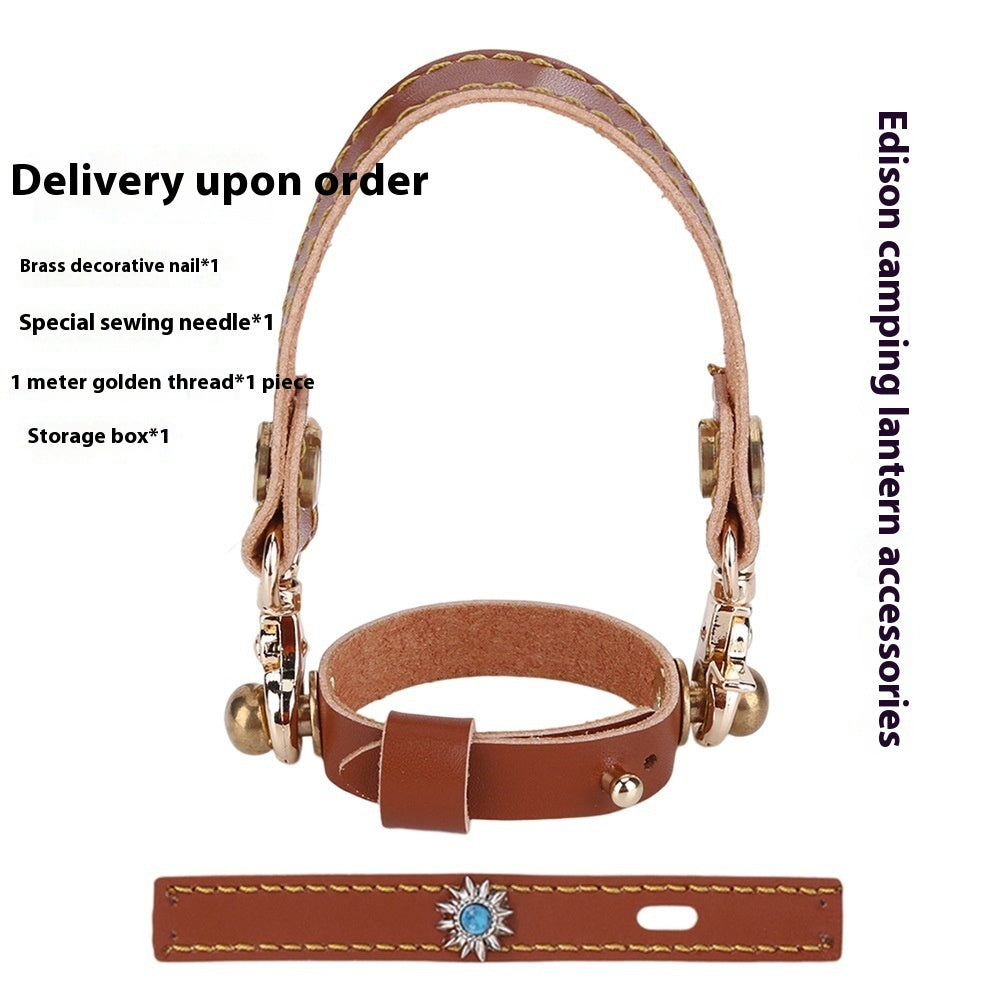 Camping Lantern Leather Hanging Rope Set 3 Piece