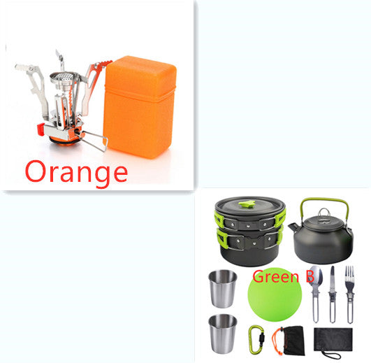 Camping Cookware Set Travel Hiking Picnic Cutlery Utensils