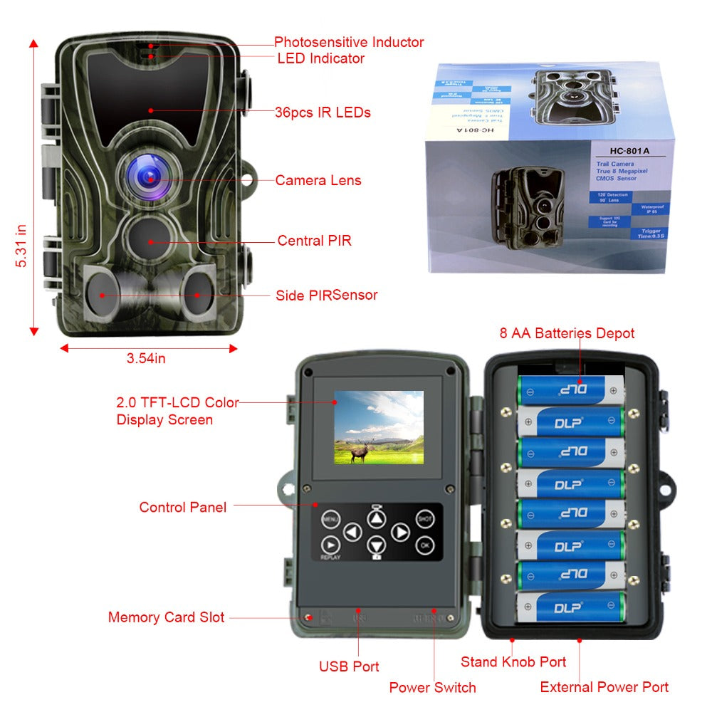 HC801A Outdoor Hunting Trail Camera Night Vision