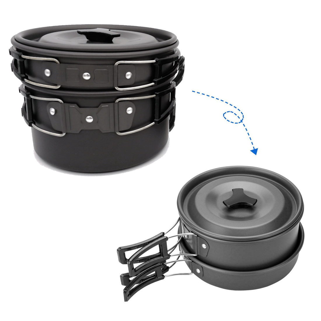 Camping Cookware Set Travel Hiking Picnic Cutlery Utensils
