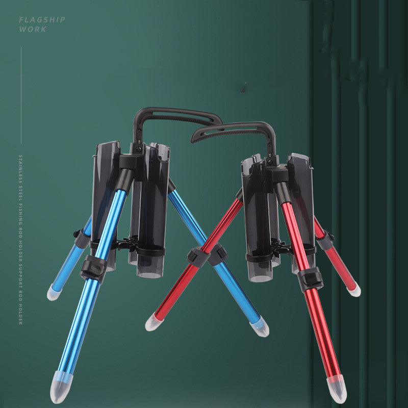 Sea Fishing Tripod Rod Support Stand Casting Rod Holder