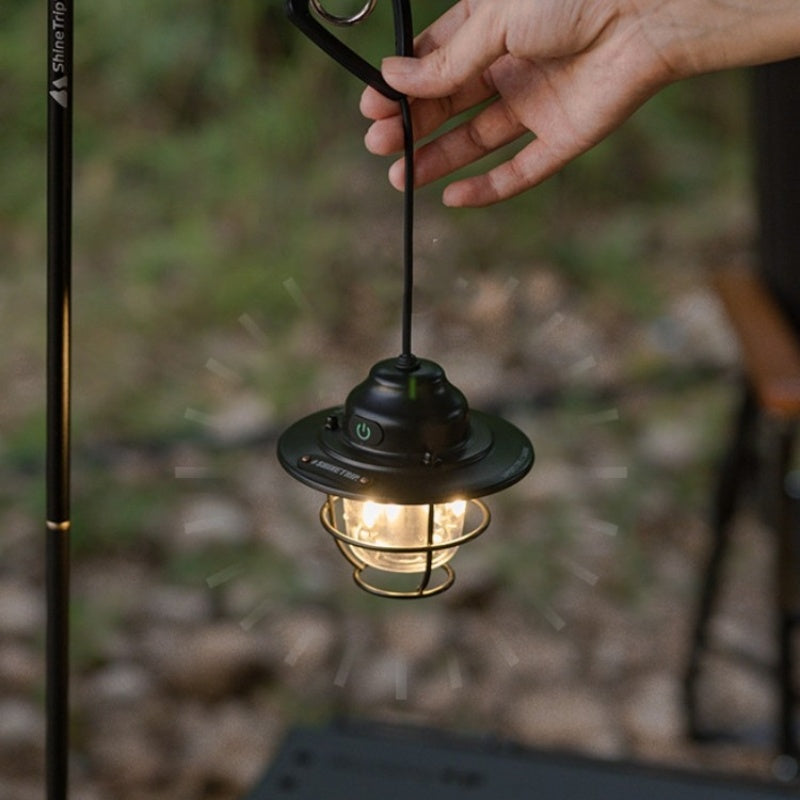 Outdoor Camping Pine Cone Lantern Chandelier Lamp