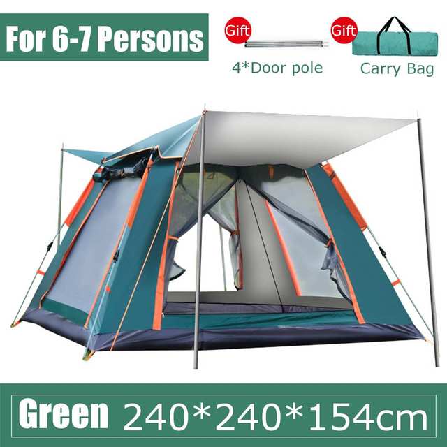 Automatic Pop Up Waterproof Camping Tent Multi Person Beach Tent