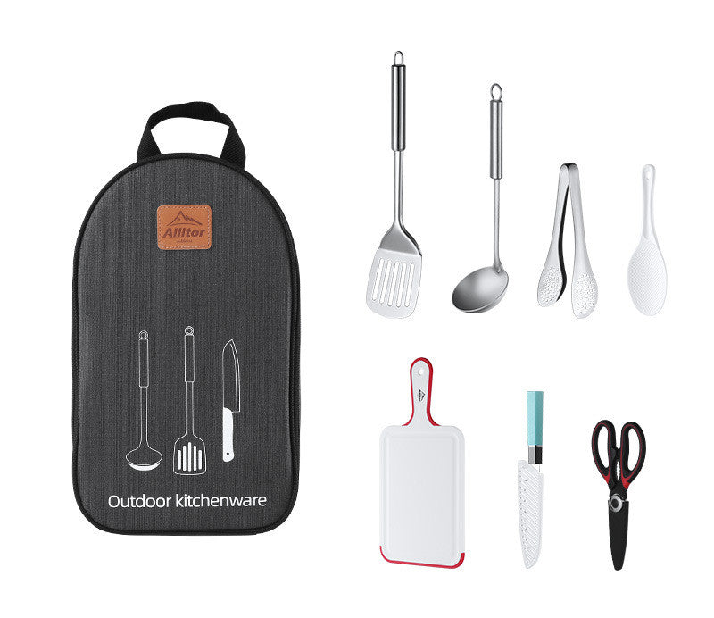 Outdoor Picnic Camping Cookware Storage Bag Set