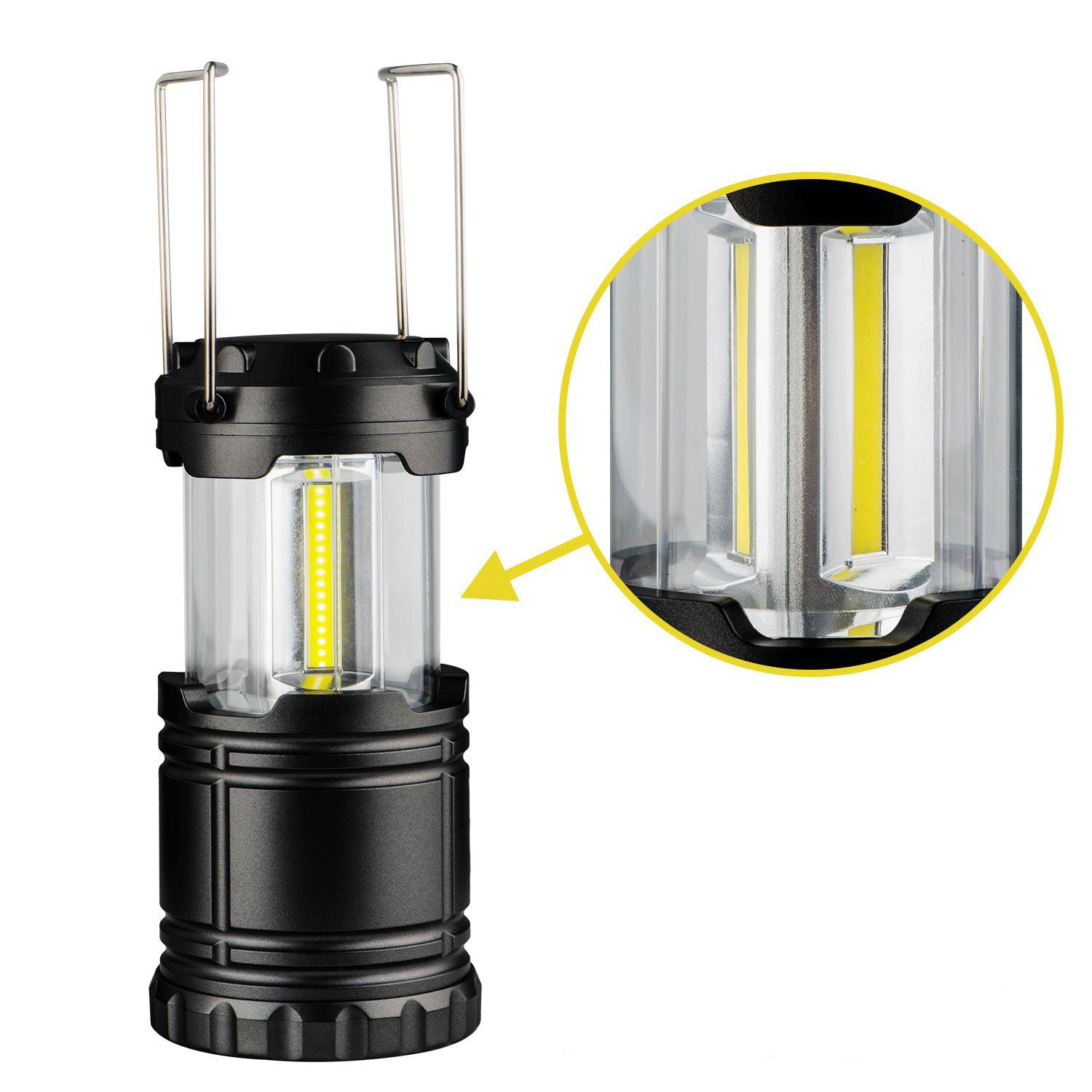 COB Camping Lantern LED Portable Telescopic Emergency Hook