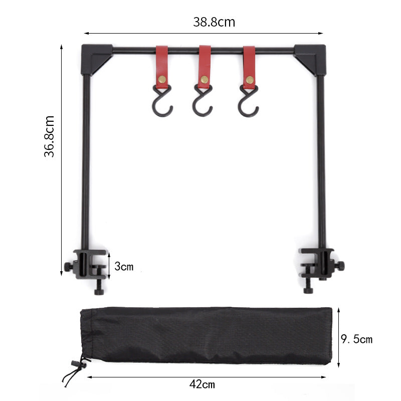 Adjustable Camping Desk Rack Pot Stove Hook Storage