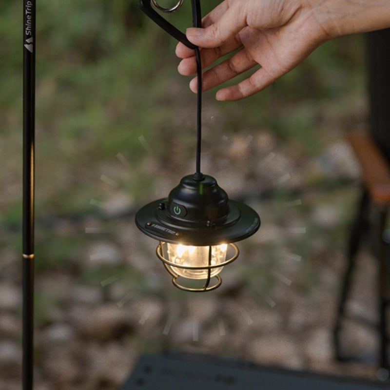Outdoor Camping Pine Cone Lantern Chandelier Lamp