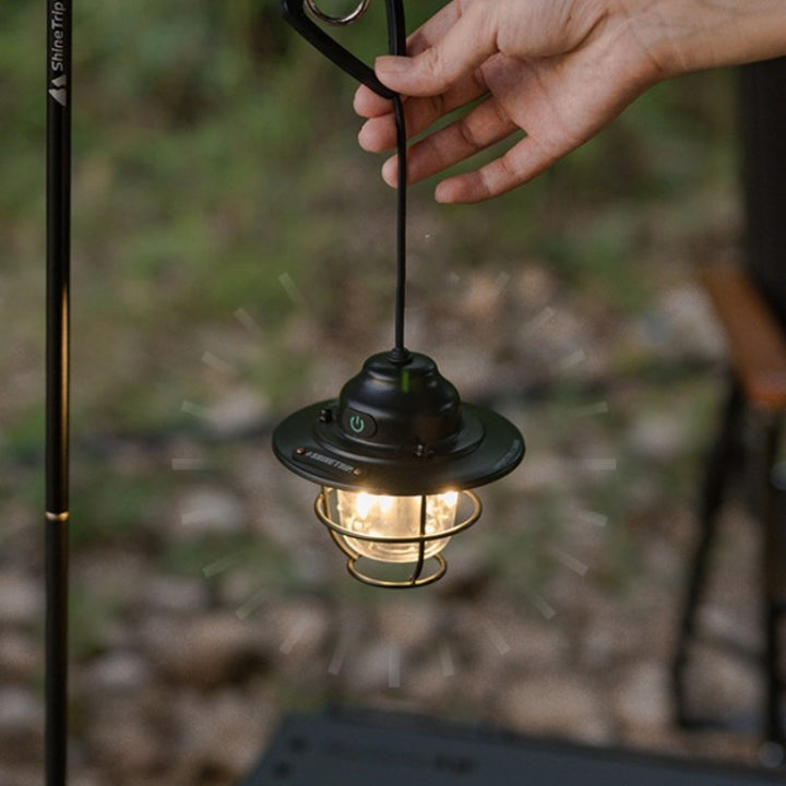 Outdoor Camping Pine Cone Lantern Chandelier Lamp