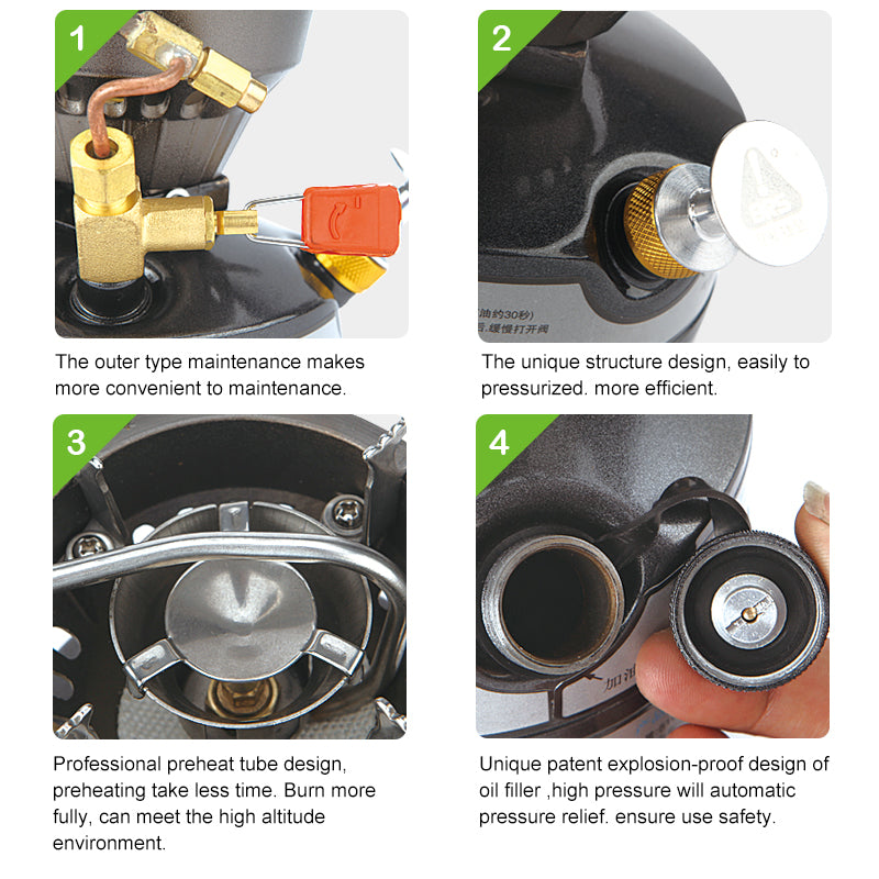 Heavy Duty Gasoline Camping Stove Outdoor Mountaineering Stove