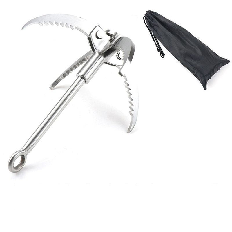 Outdoor Stainless Steel Tiger Claw Climbing Hook Survival Tool