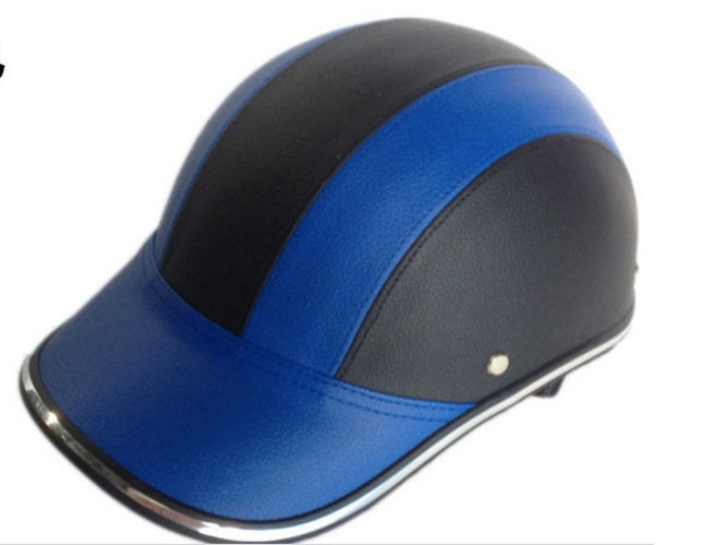 Leather Baseball Cap Helmet Protective Headgear