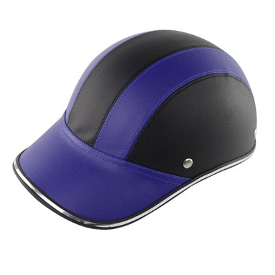 Leather Baseball Cap Helmet Protective Headgear