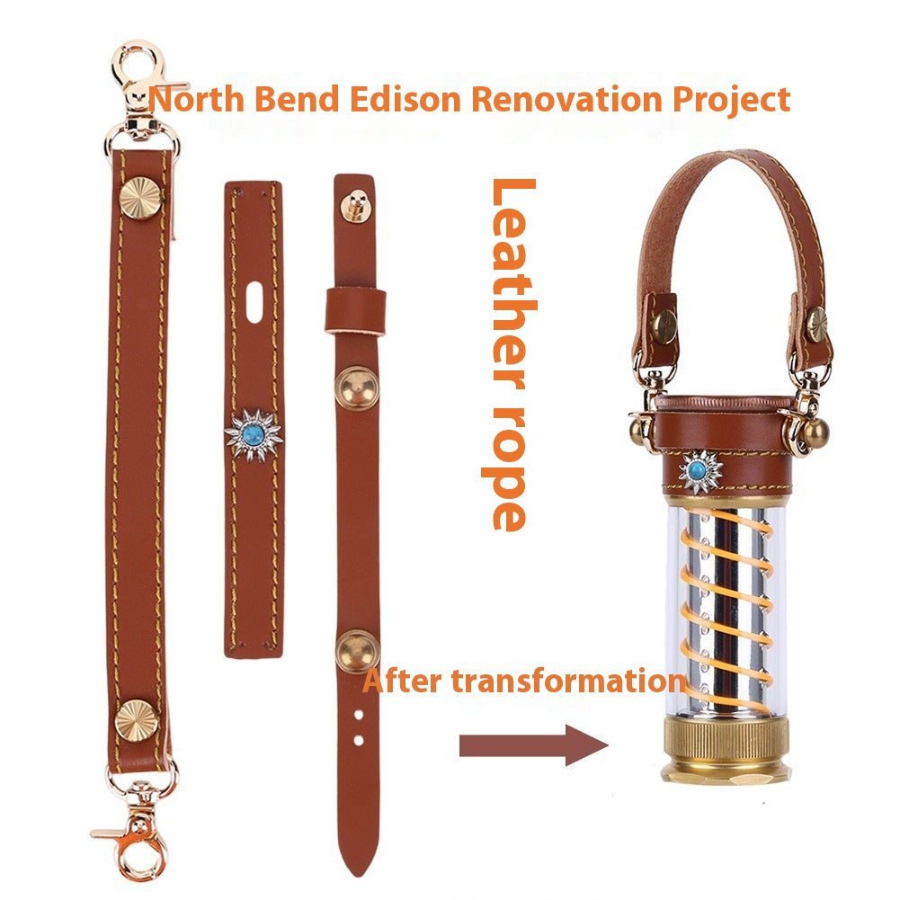 Camping Lantern Leather Hanging Rope Set 3 Piece