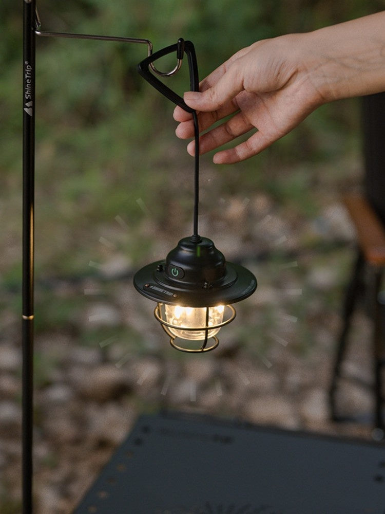 Outdoor Camping Pine Cone Lantern Chandelier Lamp