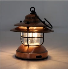 Outdoor Retro Camping Lantern USB Rechargeable Tent Light L-088