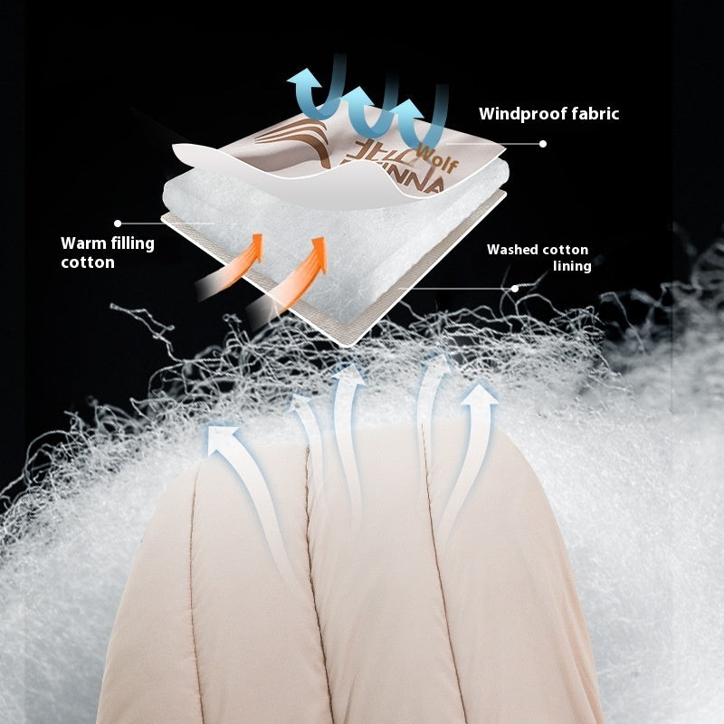 Double Camping Sleeping Bag Thickened Cold Protection Sleeping Bag