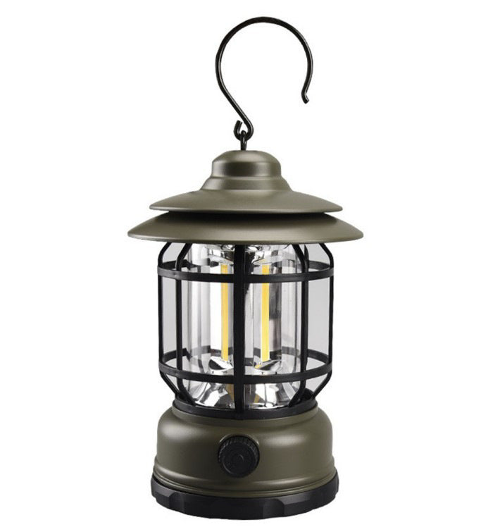 Vintage Revolving Camping Lantern Rechargeable Ambient Tent Light