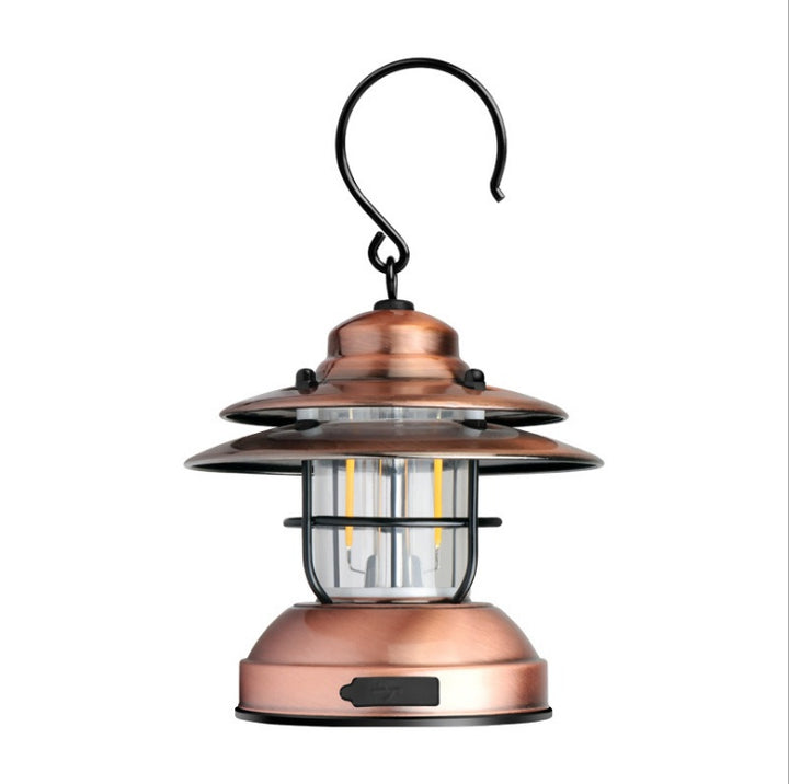 Outdoor Retro Camping Lantern USB Rechargeable Tent Light L-088