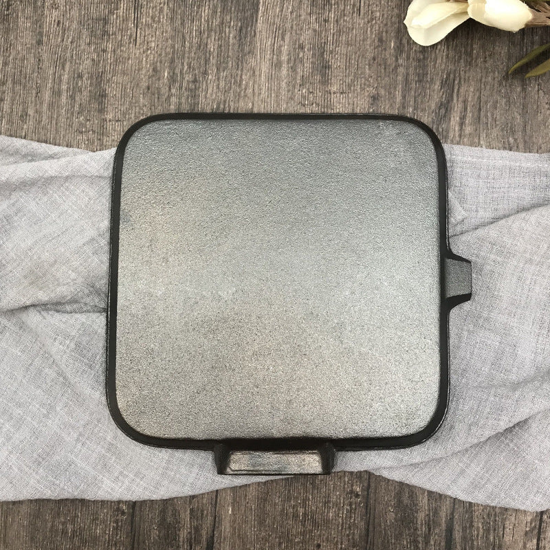 Cast Iron Camping Steak Skillet Folding Pan